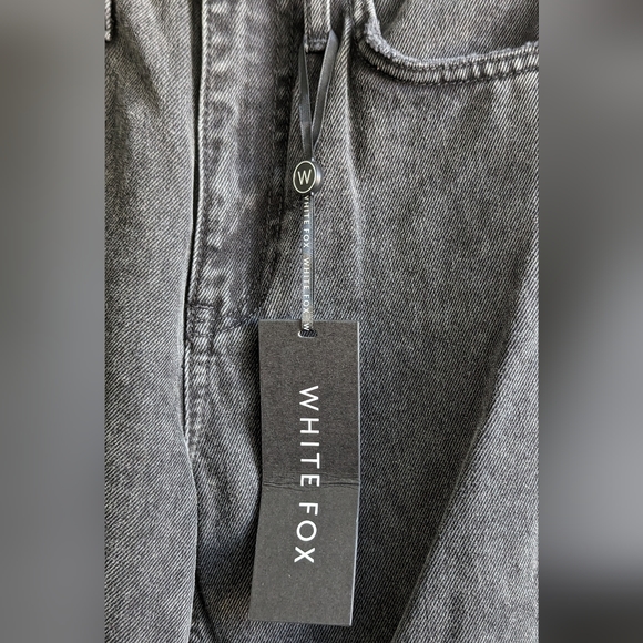 White Fox Jeans, Size XS, Black, Distressed - Picture 5 of 12